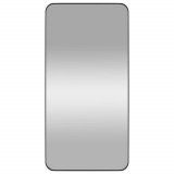 Oglindă de perete, negru, 50x100 cm, dreptunghiulară
