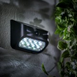 Lampa solara cu senzor de miscare- 14 x 6,5 x 10 cm - 8 x LED SMD