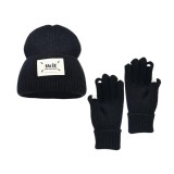 Cumpara ieftin Set caciula si manusi - negru