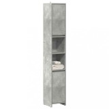 vidaXL Dulap de baie, gri beton, 30x30x183,5 cm, PAL