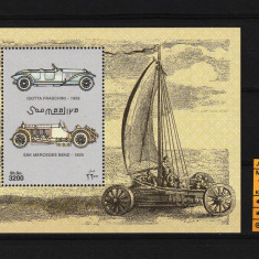 Africa, Somalia, 1999 | Autovehicule istorice, maşini vechi | Coliţă MNH | aph