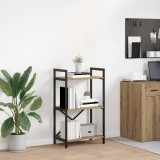 VidaXL Raft pentru cărți Stejar Artizanal 56 x 34 x 96 cm 883879