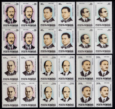 RO 1993 , LP 1325 ,&amp;quot;Aniversari-Comemorari-Personalitati &amp;quot; , bloc de 4 , MNH foto