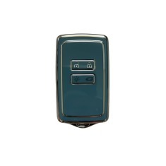 Husa Cheie Renault Megane, Kadjar, Captur, Clio Smartkey 4 Butoane , Tpu, Design, Gri-Verzui Cu Crom