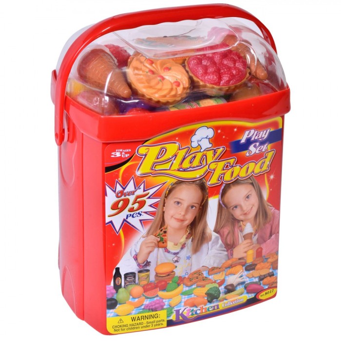 Set Jucării Alimente Artificiale, 95 Piese, Multicolor