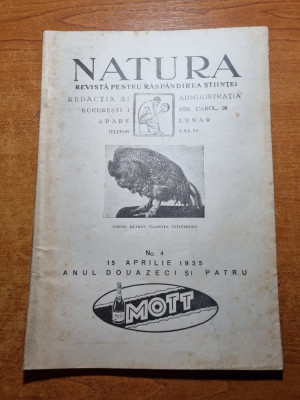 natura 15 aprilie 1935-evolutia masinii electrice,congresul radio-amatorilor foto
