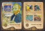 Centrafricana 2016 - Picturi de Vincent van Gogh, Bloc+Colita, MNH