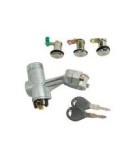 Set yale inchidere Nissan Micra (K11), 06.1992-02.2003 cu chei, cu 2 butuci blocare usa, cu apasare eliberare buton, cu blocare aprindere, fara dispo