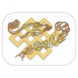Cumpara ieftin Abtibild sticker cu nodul mistic Ru Yi si Monede