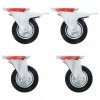 Gossi roti pivotante, 4 buc., 100 mm