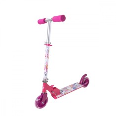 Trotineta cu 2 roti, pliabila, Evo, Light Up Inline Scooter, Unicorni