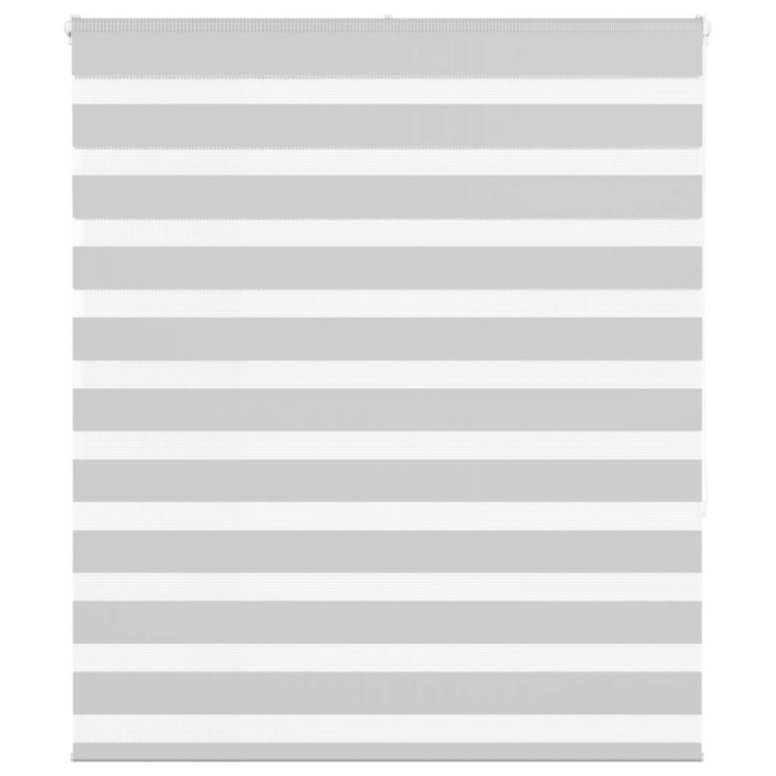 Jaluzea tip zebra gri deschis latime tesatura 115,9cm poliester