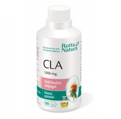 Supliment Alimentar CLA Acid Linoleic Conjugat Rotta Natura 90cps foto