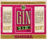 Eticheta Gin Sib Sibiu Zmeura ND(1977)