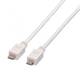 Cablu micro USB-A la micro USB-B 2.0 T-T 1.8m Alb, Value 11.99.8753