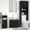 vidaXL Dulap pentru chiuvetă Stejar negru 63x30x54 cm Lemn prelucrat 862022