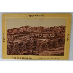BETLEEM , VEDERE GENERALA , CROMOLITOGRAFIE , CCA . 1900