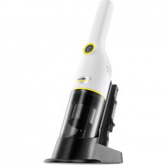 Aspirator de mana compact Karcher CVH 3 Plus, 1.198-350.0, 70 W, 2 Ah, Filtru HEPA 12, autonomie 20 min (max), statie de incarcare, Alb/Negru