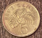 C50 - Moneda foarte veche - Singapore - 5 centi - 2005
