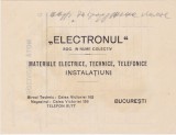 Electronul Materiale Electrice Technice Telefonice Bucuresti 1923