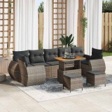Cumpara ieftin Set de canapele pentru grădină 10 pcs Gri poliratan