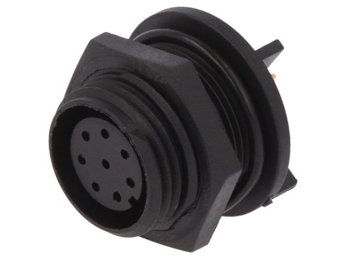Conector circular mamă 8 pini IP68