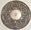 FRUCTIERA DECORATIVA BOGAT ORNAMENTATA ARGINT 925/1000 462 GR. DIAMETRU 29,3 CM, Fructiere