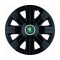 Set 4 Capace Roti Autohelix MSA&reg; potrivite jantelor de 16 inch, pentru Skoda Verde model Cosmos Black