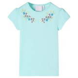 Tricou pentru copii, turcoaz deschis, 116