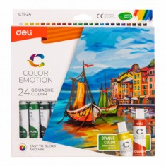 Set de 24 Culori Tempera Opace, Deli Color Emotion, Culori Tempera Deli, Set de 24 Culori Tempera, Culori Opace Tempera, Gama Deli Color Emotion, Prod foto