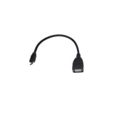 Adaptor OTG USB-A femela la micro USB masculin, negru