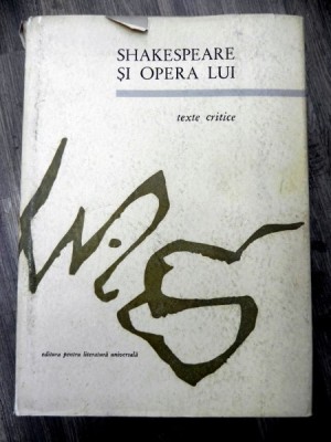 Shakespeare si opera lui-texte critice , 1964 foto