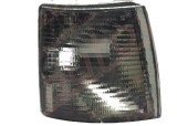 Lampa semnalizare fata VW TRANSPORTER (T4)/MULTIVAN, 07.1990-03.2003, TYC, fata, partea stanga, carcasa neagra, negru fumuriu; cu mufa bec; tuning;