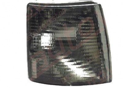 Lampa semnalizare fata VW TRANSPORTER (T4)/MULTIVAN, 07.1990-03.2003, TYC, fata, partea stanga, carcasa neagra, negru fumuriu; cu mufa bec; tuning; foto