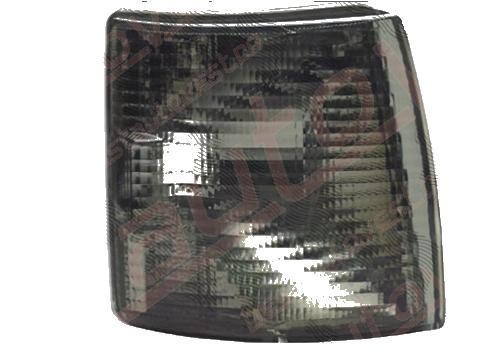 Lampa semnalizare fata VW Transporter (T4)/Multivan, 07.1990-03.2003, TYC, fata, partea stanga, carcasa neagra, negru fumuriu; cu mufa bec; tuning;