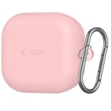 Husa Tech-Protect Silicone Hook pentru Samsung Galaxy Buds4 / Buds4 Pro, Roz