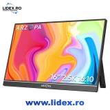 Monitor portabil ARZOPA 16" IPS QHD Difuzor integrat negru