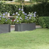 VidaXL Strat &icirc;nălțat grădină 114x40x36 cm oțel vopsit electrostatic