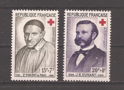 Franta 1958 - Crucea Rosie, MNH foto