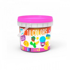 Set plastilina si accesorii pentru modelaj Lovin - 10 culori pentru fetite