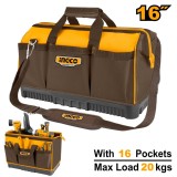 Geanta Transport Scule 16 inch 41x25x26cm Poliester 1680D Capacitate 20kg Baza Ranforsata Curea Umar HTBG08