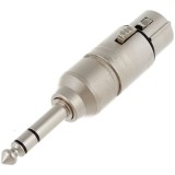 Adaptor XLR 3 Pini Mama - Jack 3 Poli 6.3 mm Neutrik NA3FP