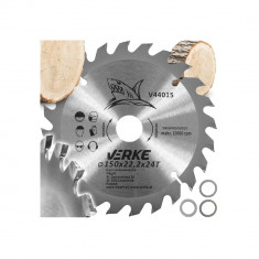 Disc circular vidia 24T, pentru lemn, 150 x 22.2 mm, Verke