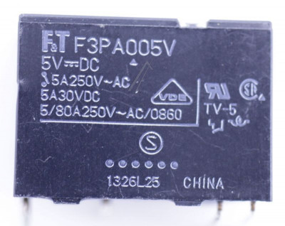 5VDC 5A-250VAC RELEU PCB, 1 CIRCUIT, 5A 250VAC FTR-F3PA005V FUJITSU foto