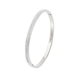 Cumpara ieftin Bratara Bangle placata cu aur Silver