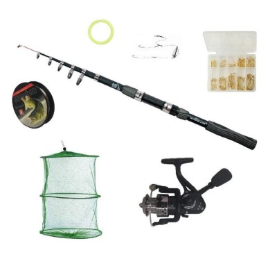 Set complet de pescuit cu lanseta Wind Blade de 3,6 m, mulineta CFC2000, juvelnic foto