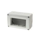 Doza aparat Gewiss, aparenta, pentru 4 module, IP40, 133 x 82 x 55 mm