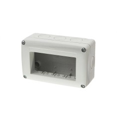 Doza aparat Gewiss, aparenta, pentru 4 module, IP40, 133 x 82 x 55 mm