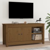VidaXL Comodă TV, maro miere, 103x36,5x52 cm, lemn masiv de pin