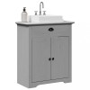 VidaXL Dulap pentru chiuvetă de baie &bdquo;BODO&rdquo; gri 70x35x80 cm
